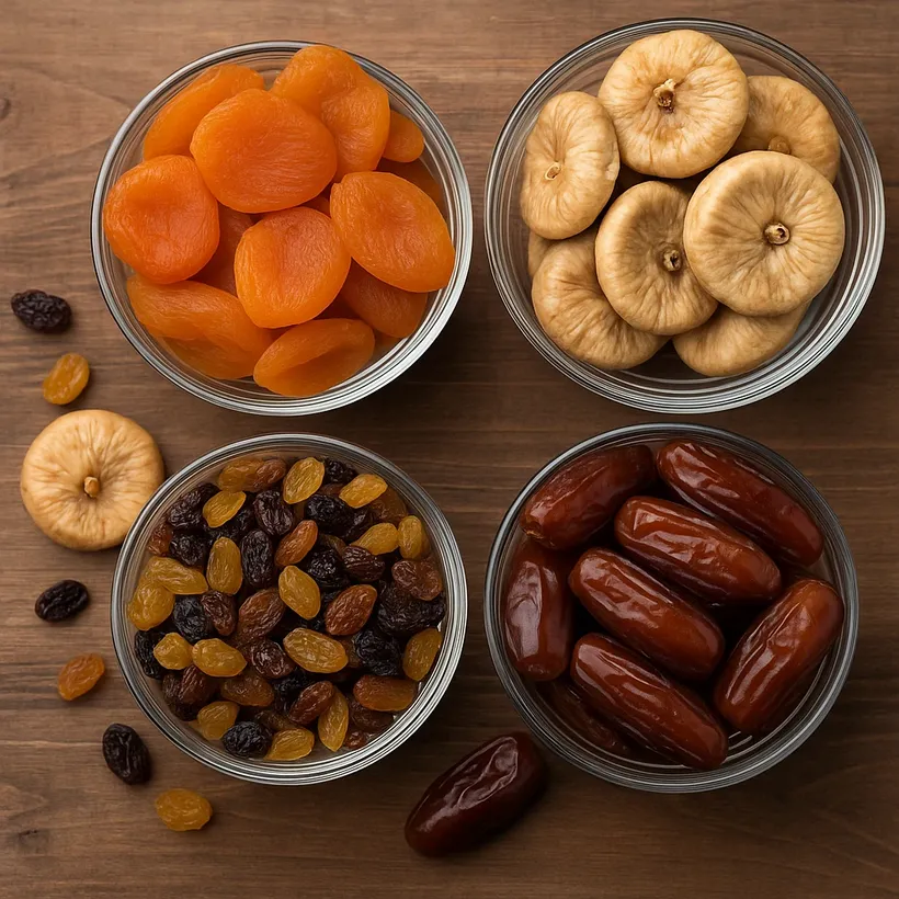 Ассорти кураги, инжира, изюма и фиников